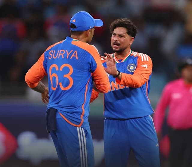 Kuldeep's three-fer before SKY's 47* help India crush Pakistan