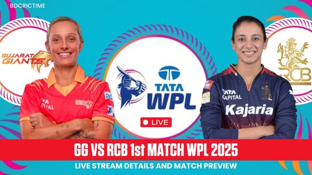 GG vs RCB 1st Match WPL 2025 Live Streaming: Where and When to Watch and Match Preview