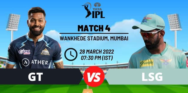 IPL 2022: Match 4: GT vs LSG Dream11 Prediction Fantasy Cricket News, Head to Head and Pitch & Weather Report