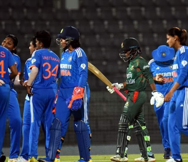 Bangladesh Women receive thumping defeat as India go 4-0 up in the series