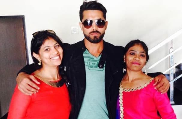 Indian cricketers celebrating the sister-brother bond