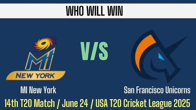 MI New York vs San Francisco Unicorns MLC 2025 Match 14, Dream 11 Prediction, Fantasy Cricket