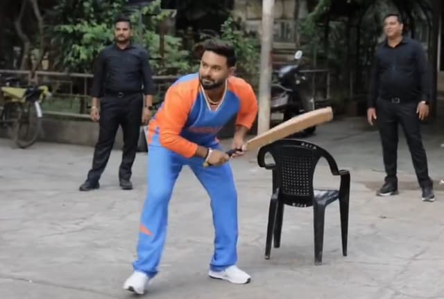 Watch: Rishabh Pant engages in gully cricket ahead of New Zealand Test series