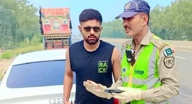 Babar Azam fined for traffic violations in Lahore