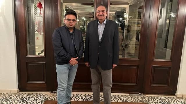 BCCI Jay Shah warm welcomes Zaka Ashraf on His Tour to India