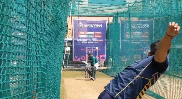 Pakistani team takes part in first training session in India