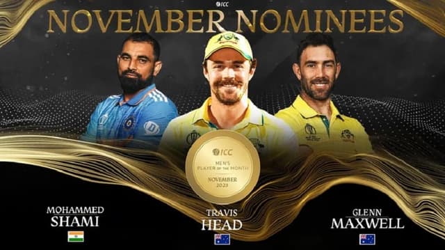 ICC announces Men's Player of the Month Nominees for November 2023