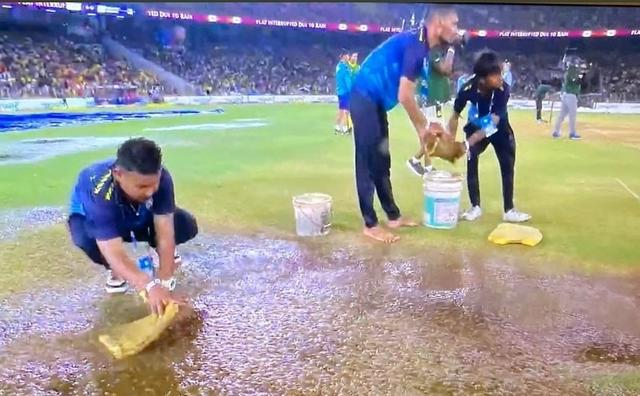 Richest Cricket Board's amuses fans with his tricks to dry pitch in IPL final