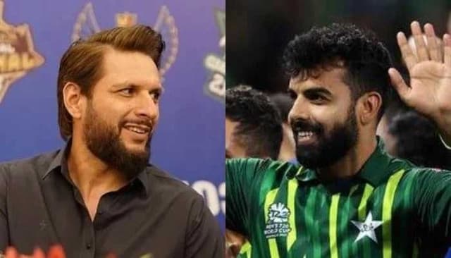 Shahid Afridi congratulates Shadab Khan on breaking his record