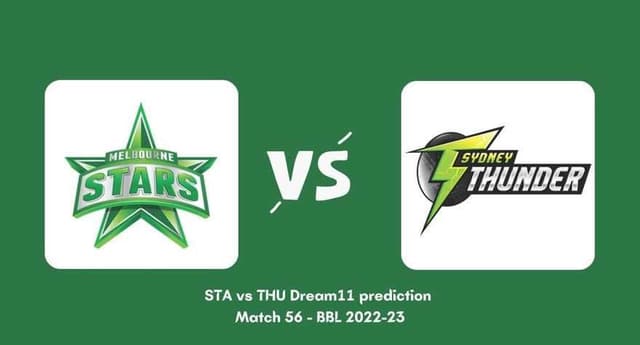 Melbourne Stars vs Sydney Thunder, Match 56, Dream 11 Prediction, Fantasy Cricket