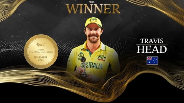 Travis Head wins the ICC Players of the Month for November