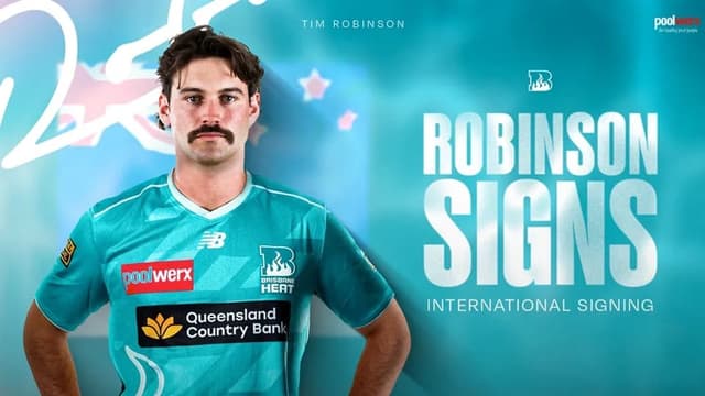 New Zealand's Tim Robinson Set for Brisbane Heat Debut in BBL 16 Season
