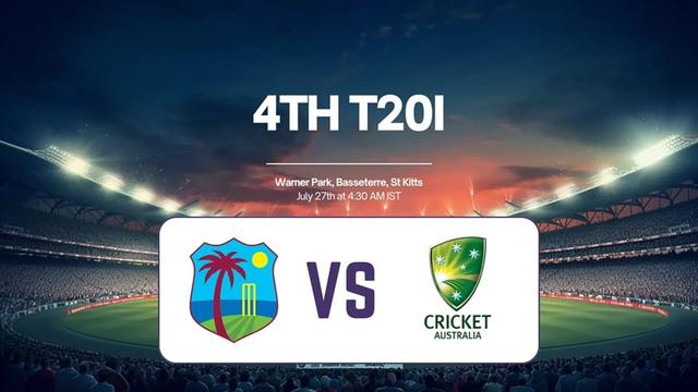 West Indies vs Australia 4th T20I Match, Dream 11 Prediction, Fantasy Cricket