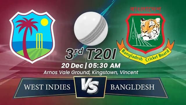 West Indies vs Bangladesh 3rd T20I Match, Dream 11 Prediction, Fantasy Cricket